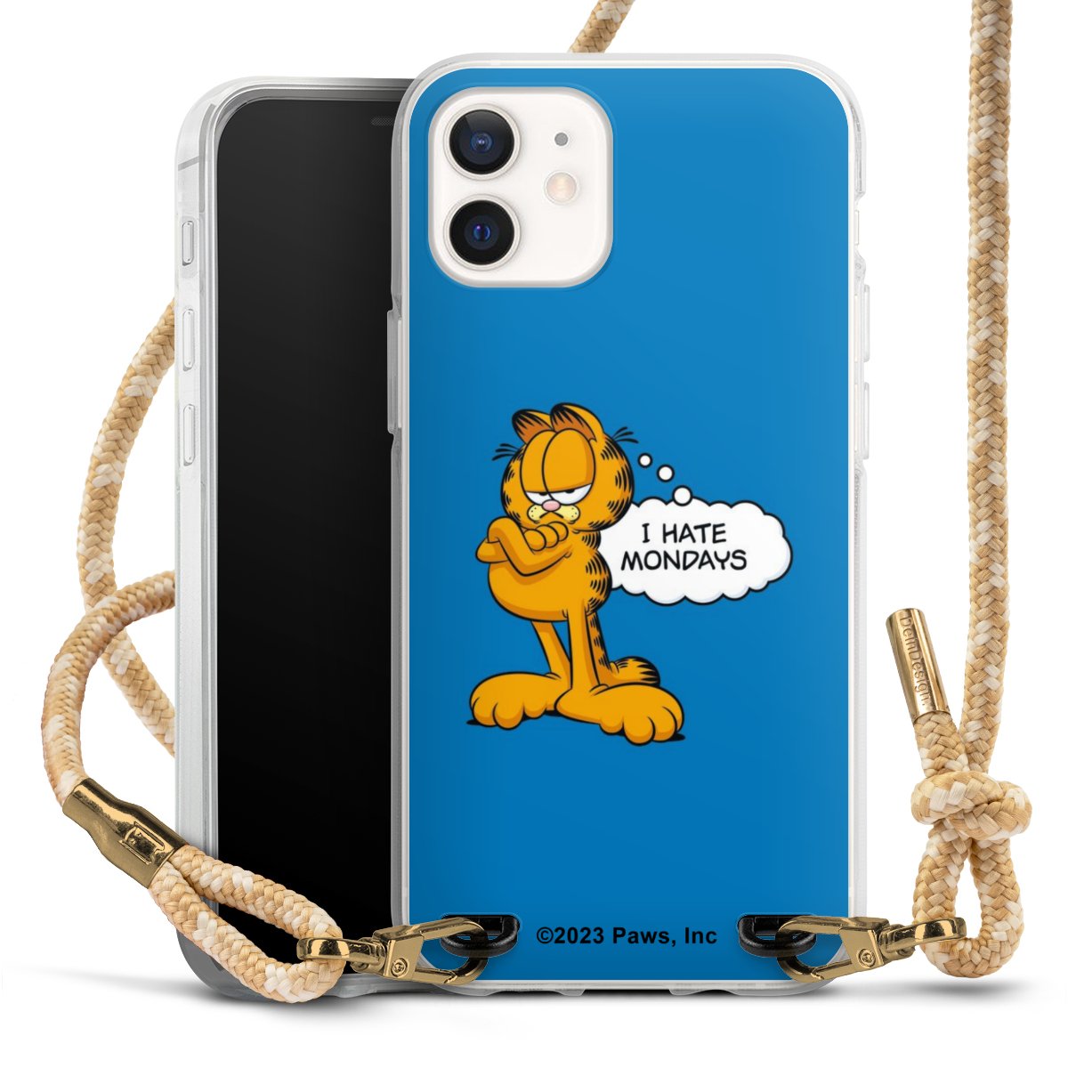 Garfield I Hate Mondays Blau