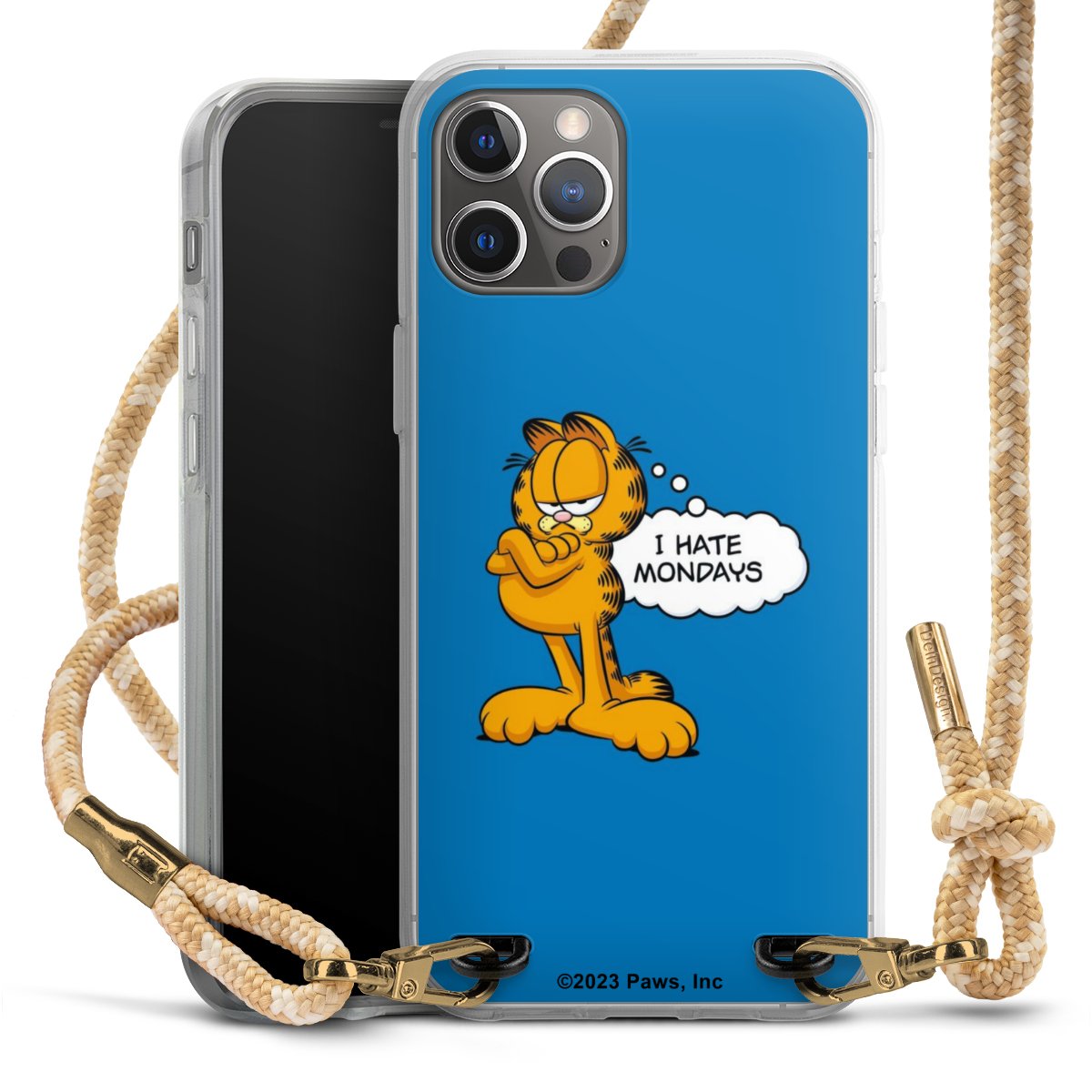 Garfield I Hate Mondays Blau