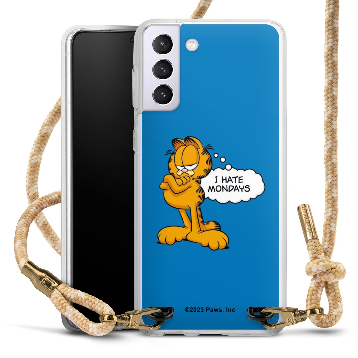 Garfield I Hate Mondays Blau