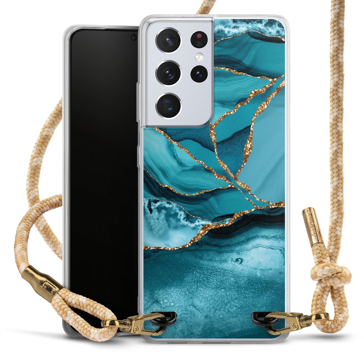 Eisblaue Marmor Landschaft