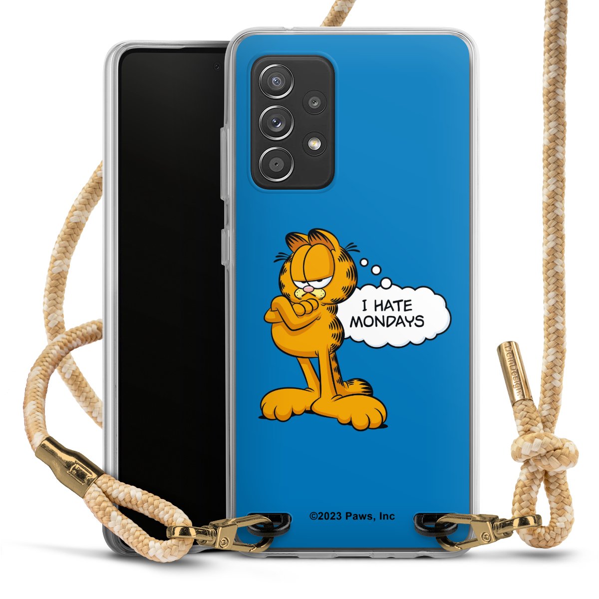 Garfield I Hate Mondays Blau