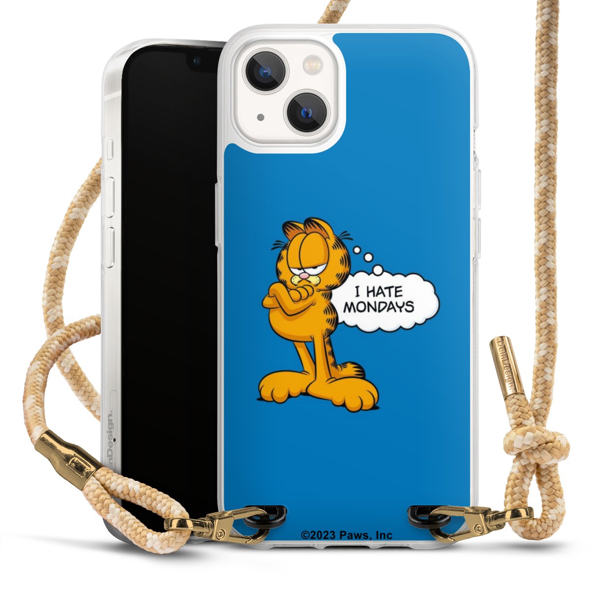 Garfield I Hate Mondays Blau