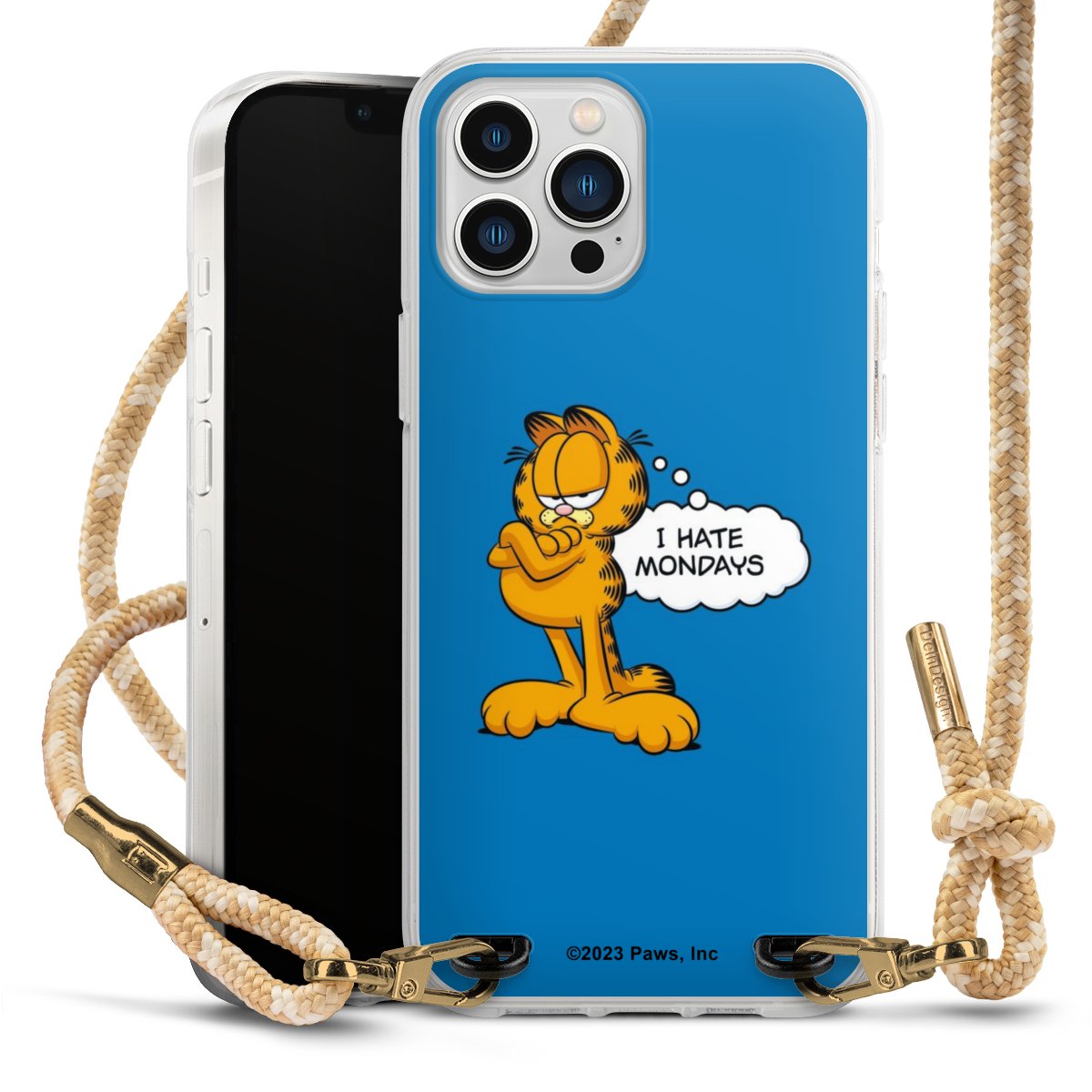 Garfield I Hate Mondays Blau