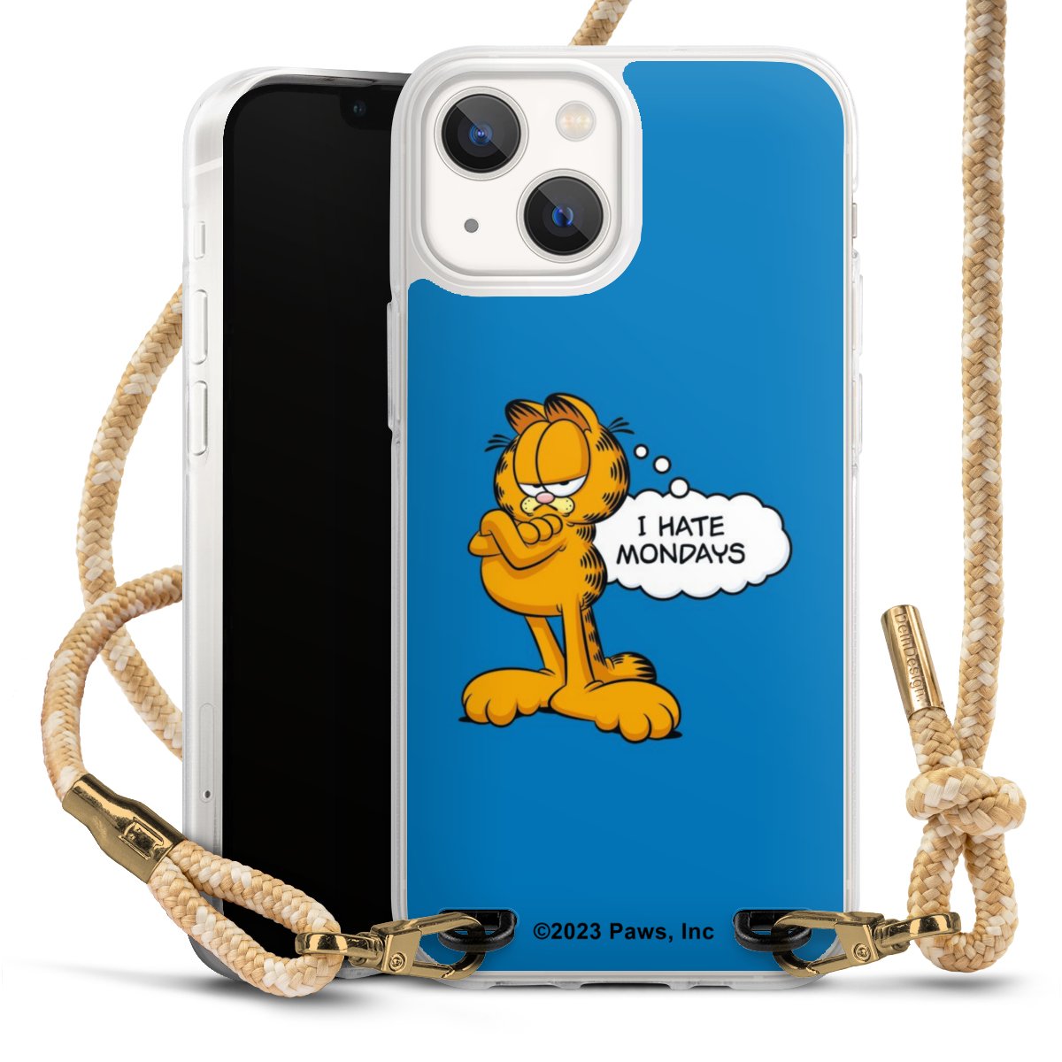 Garfield I Hate Mondays Blau