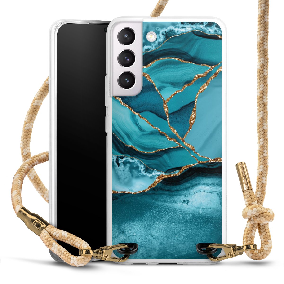 Eisblaue Marmor Landschaft