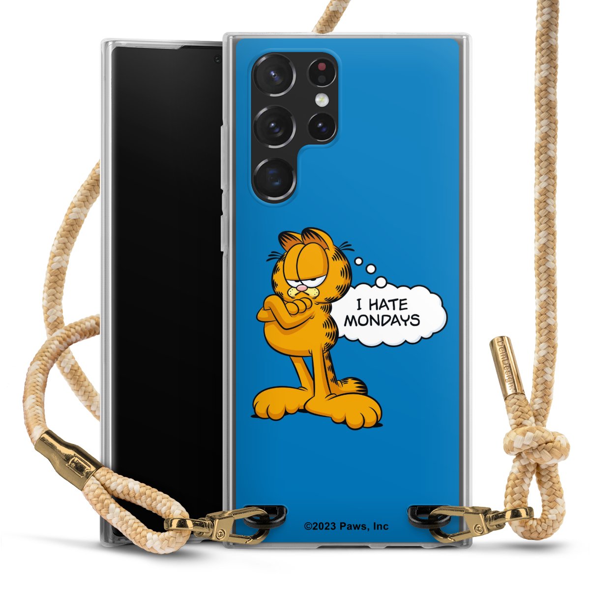 Garfield I Hate Mondays Blau