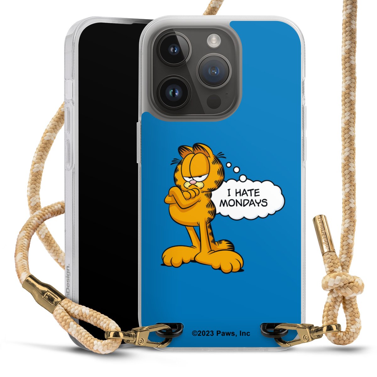 Garfield I Hate Mondays Blau