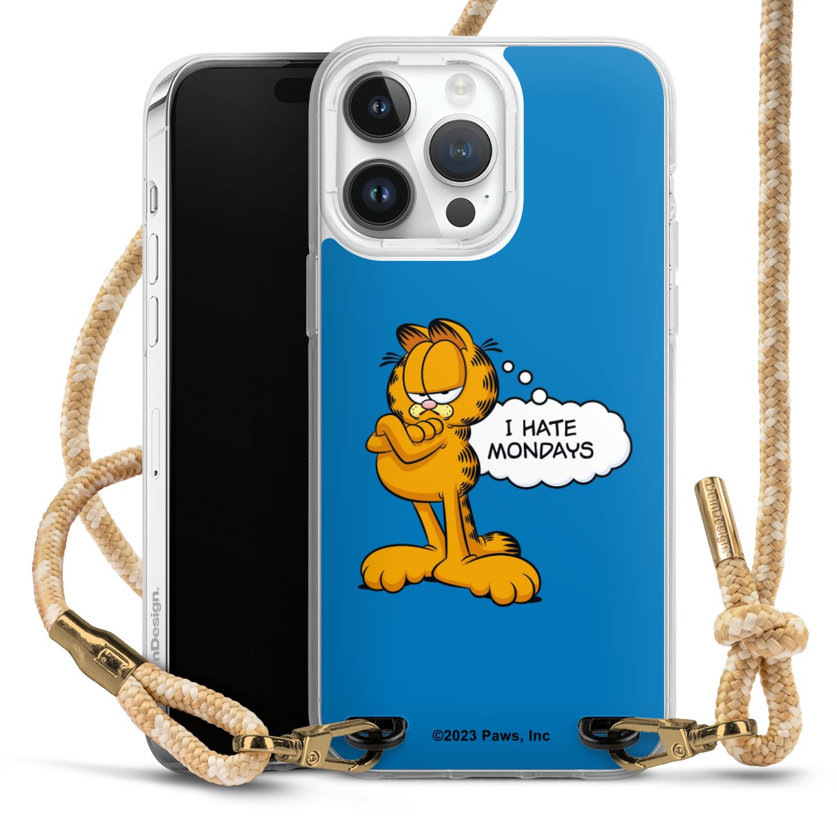 Garfield I Hate Mondays Blau
