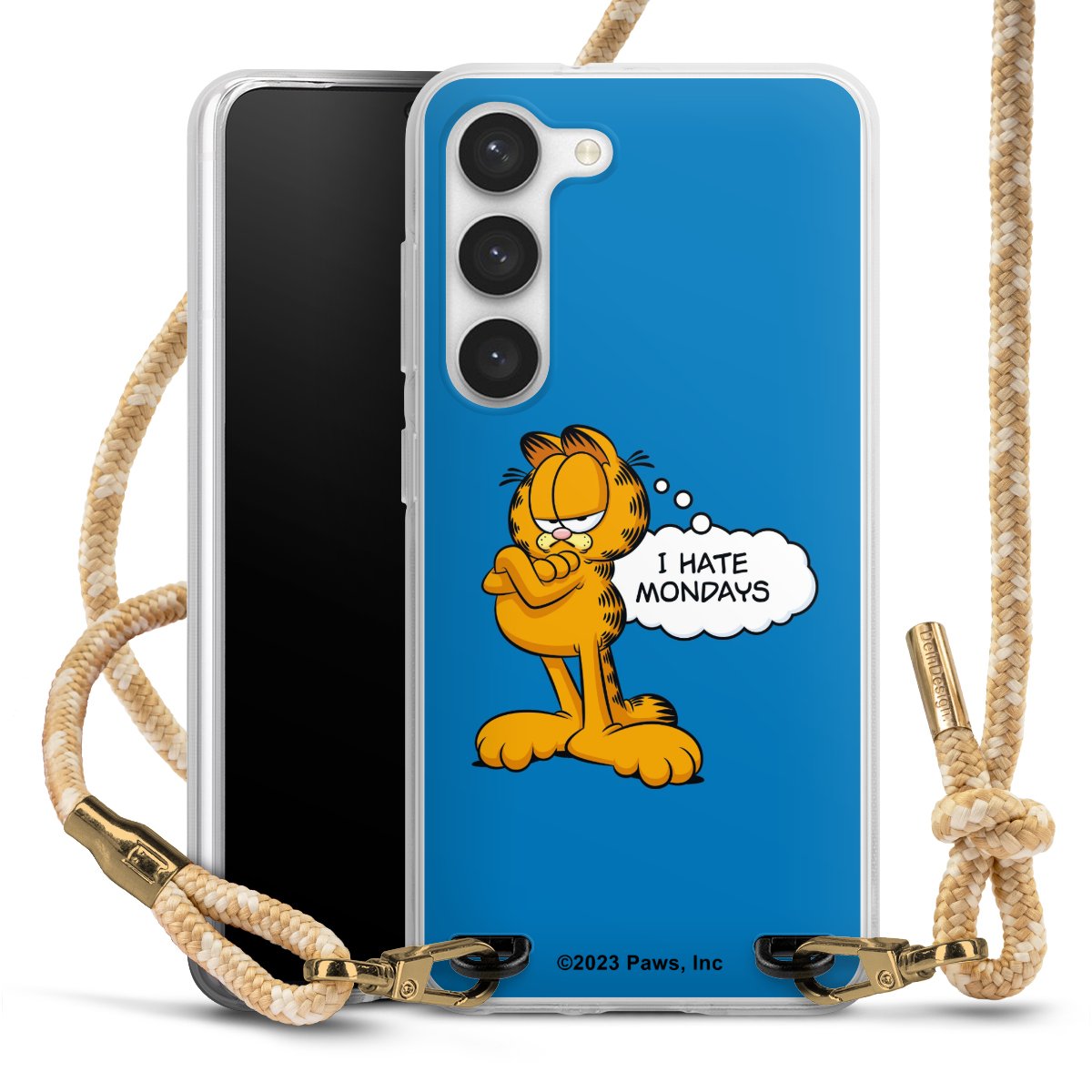 Garfield I Hate Mondays Blau