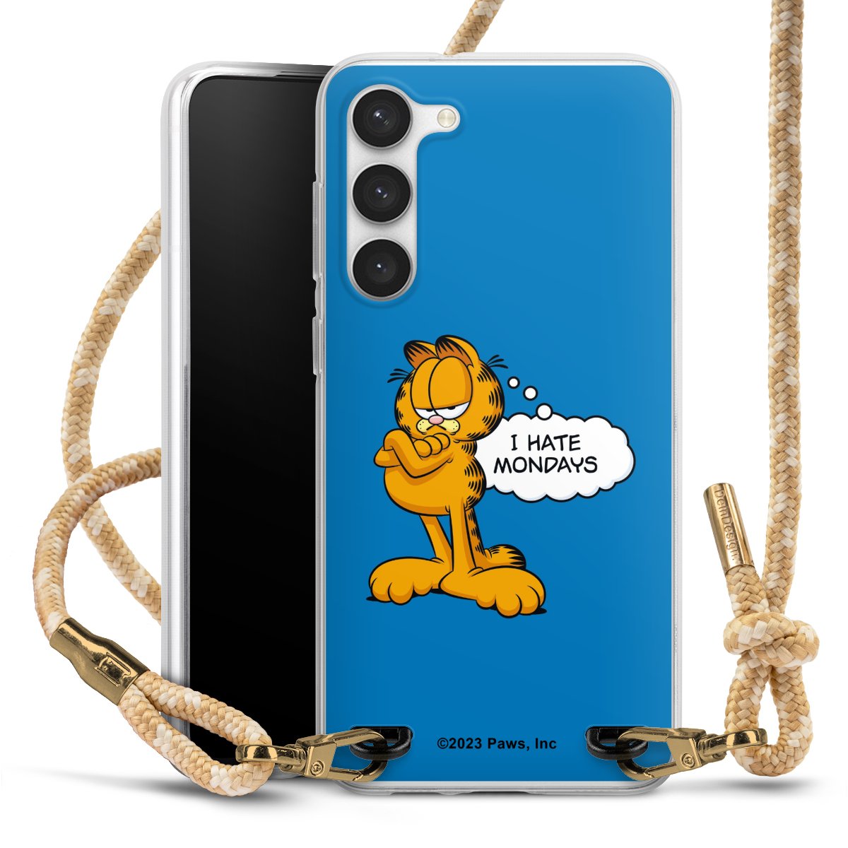 Garfield I Hate Mondays Blau