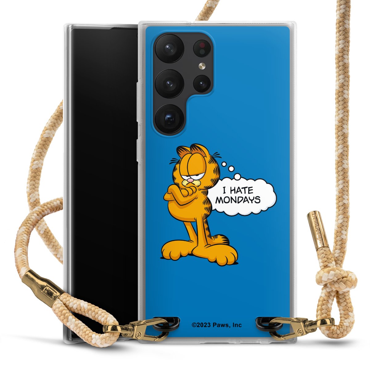 Garfield I Hate Mondays Blau