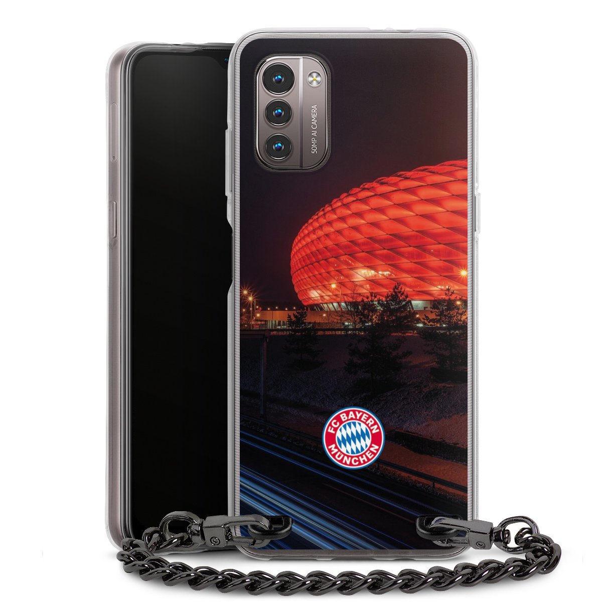 Allianz Arena bei Nacht FCB