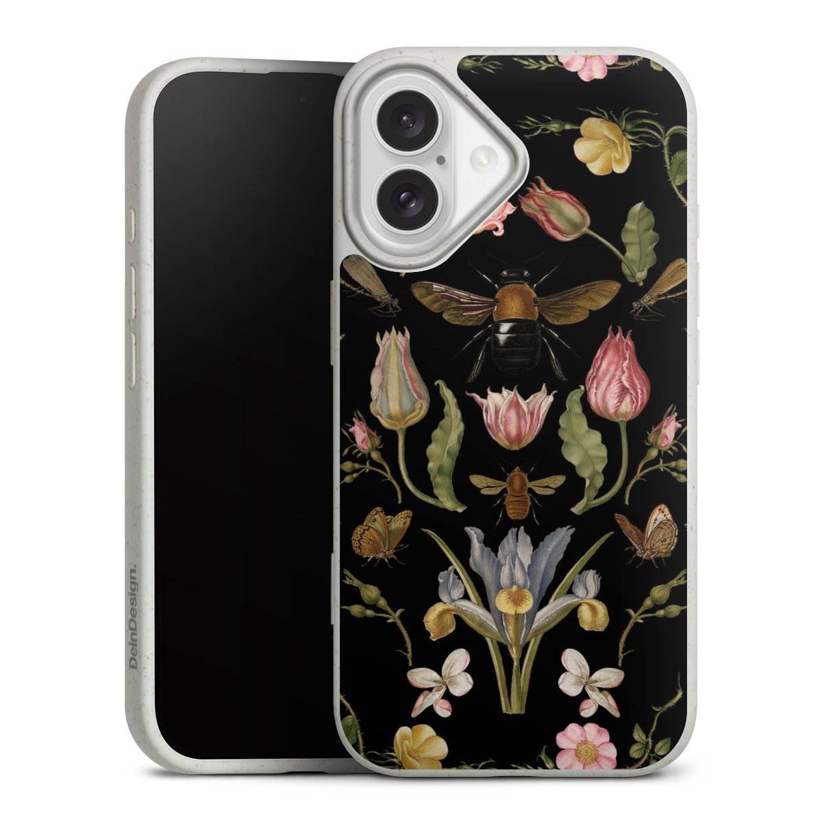 Wildblumen und Biene Schwarz