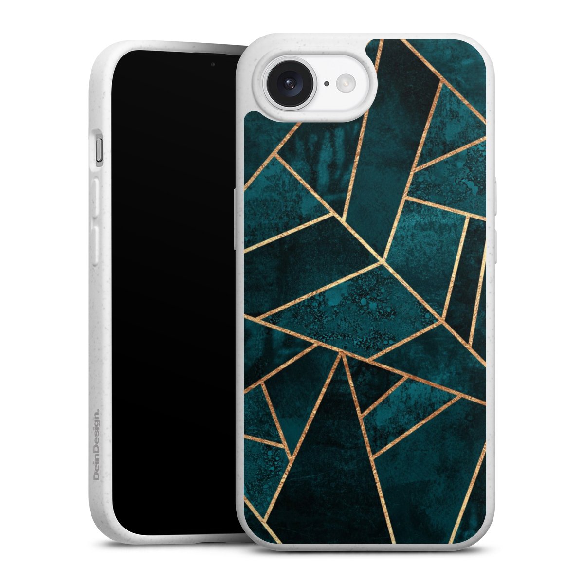 Imprimé or pierre sarcelle profond