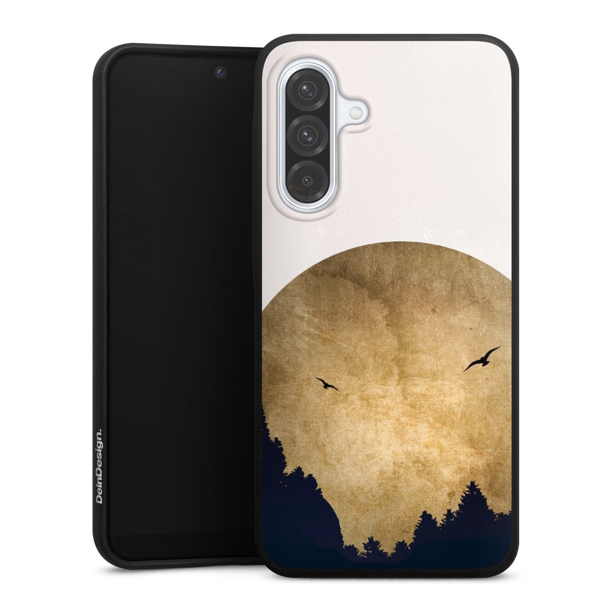 Twee vogels en de maan