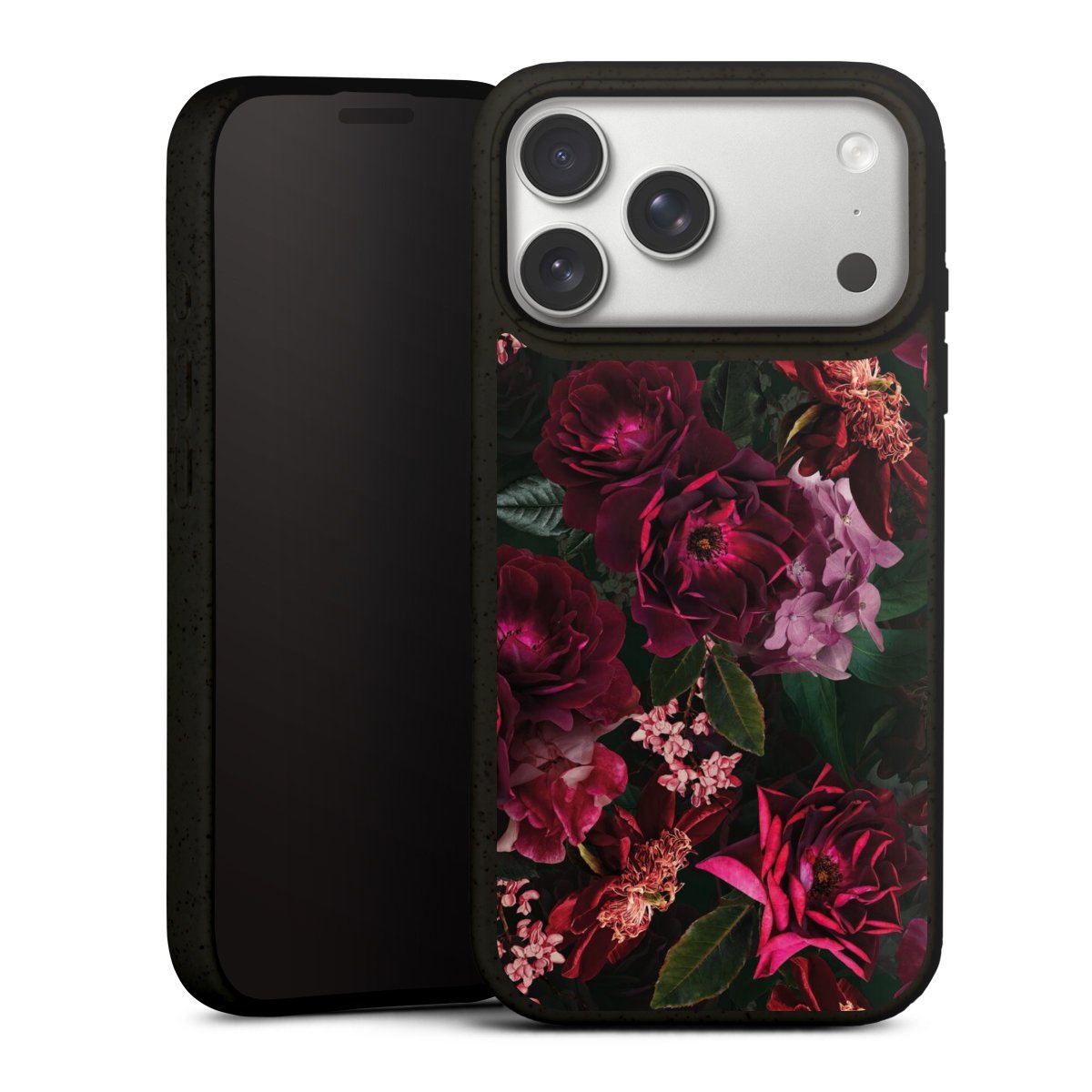 Dunkelrote und rosa Blüten