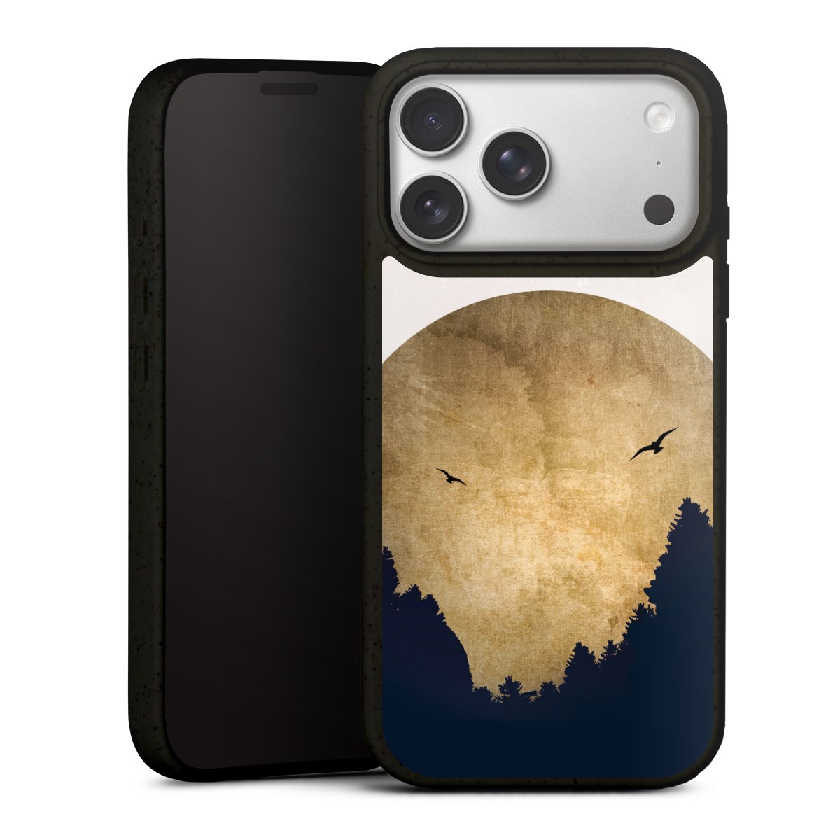 Twee vogels en de maan