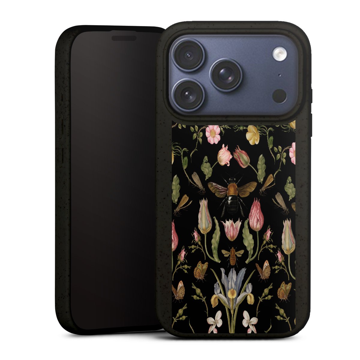 Veldbloemen en Bijen Zwart