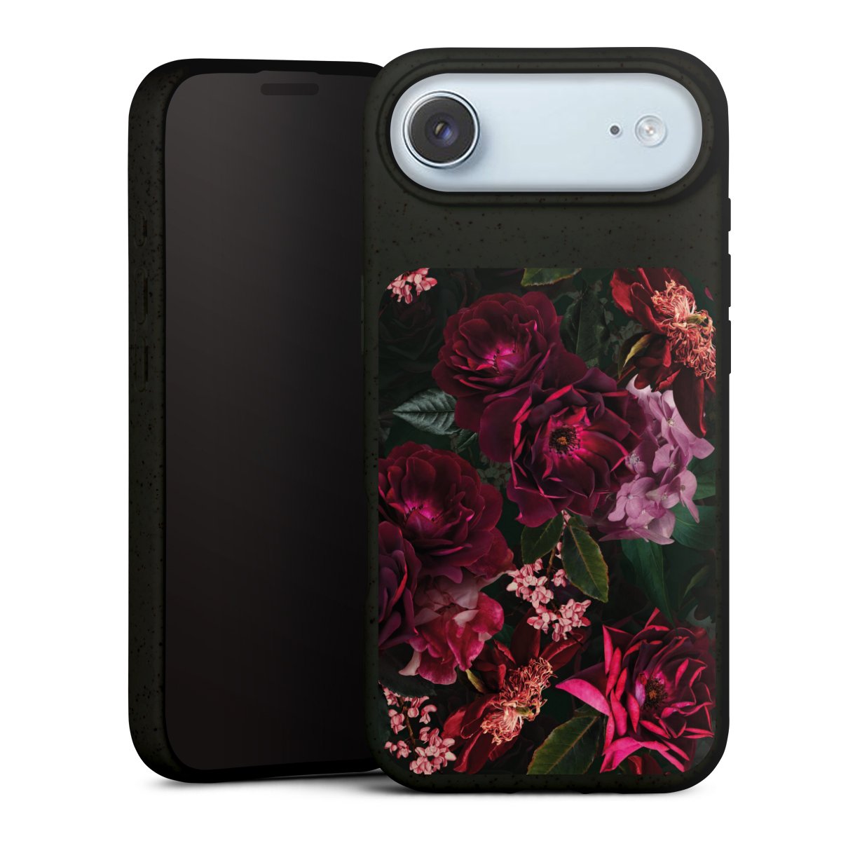 Dunkelrote und rosa Blüten