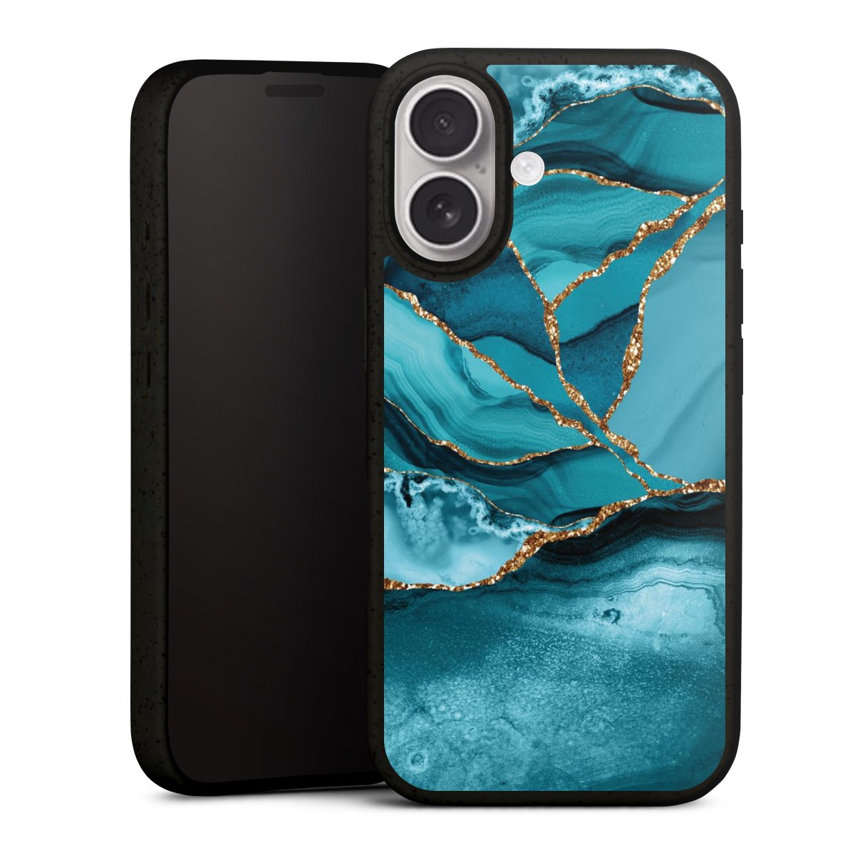 Paesaggio di marmo blu ghiaccio