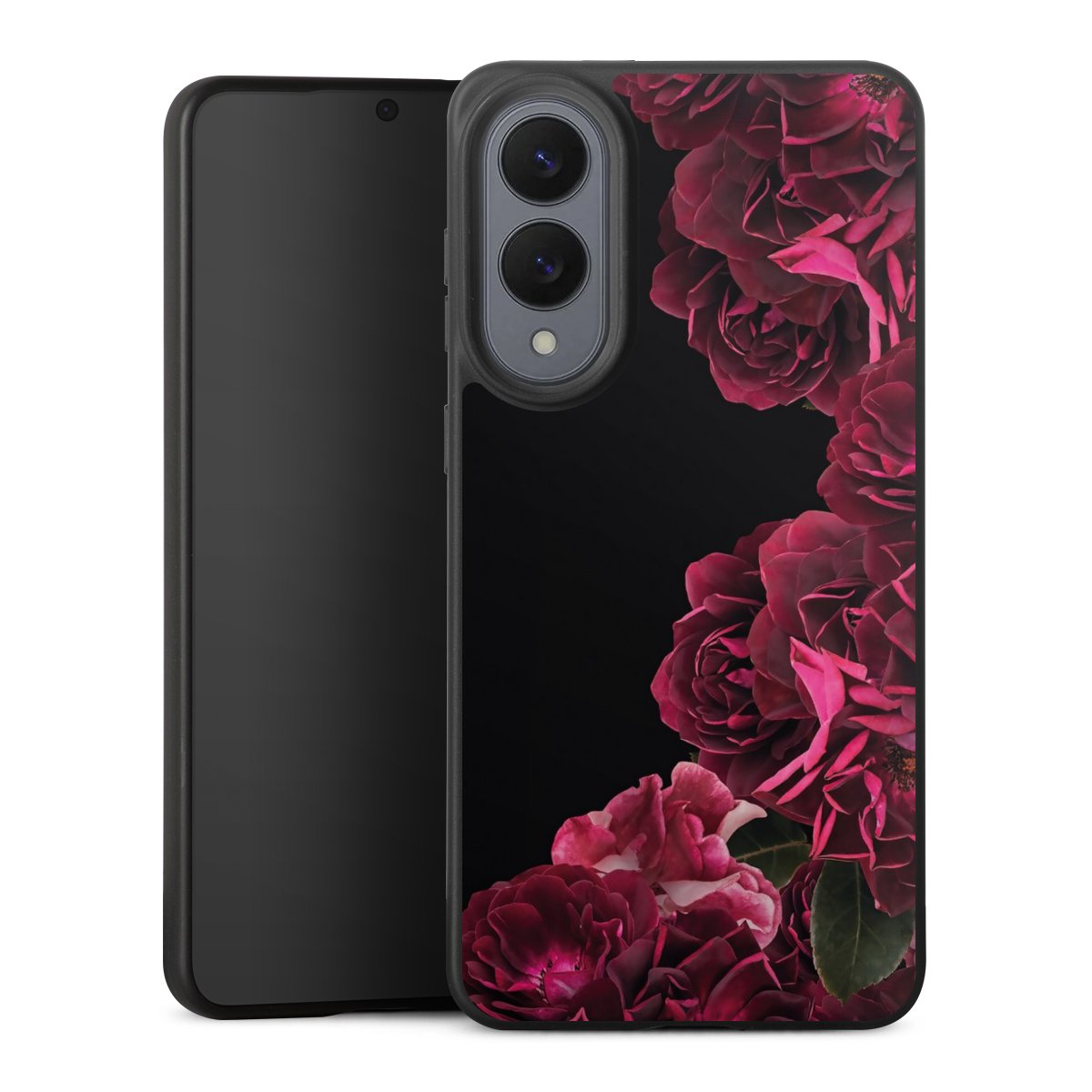 Rose vintage su nero
