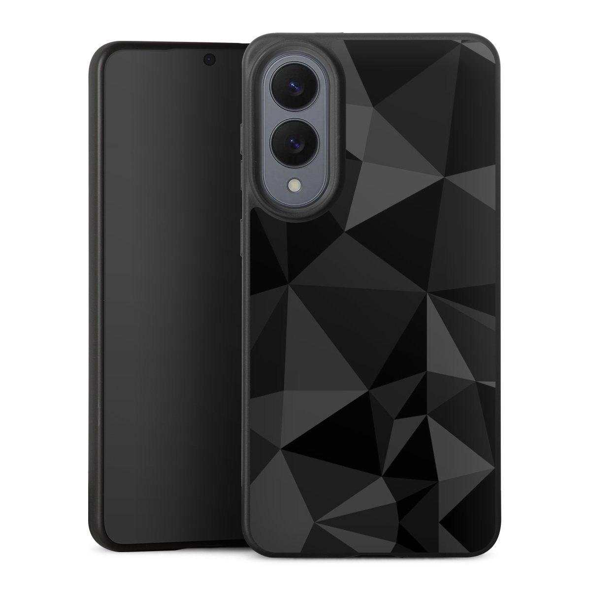 Motif Polygone Noir