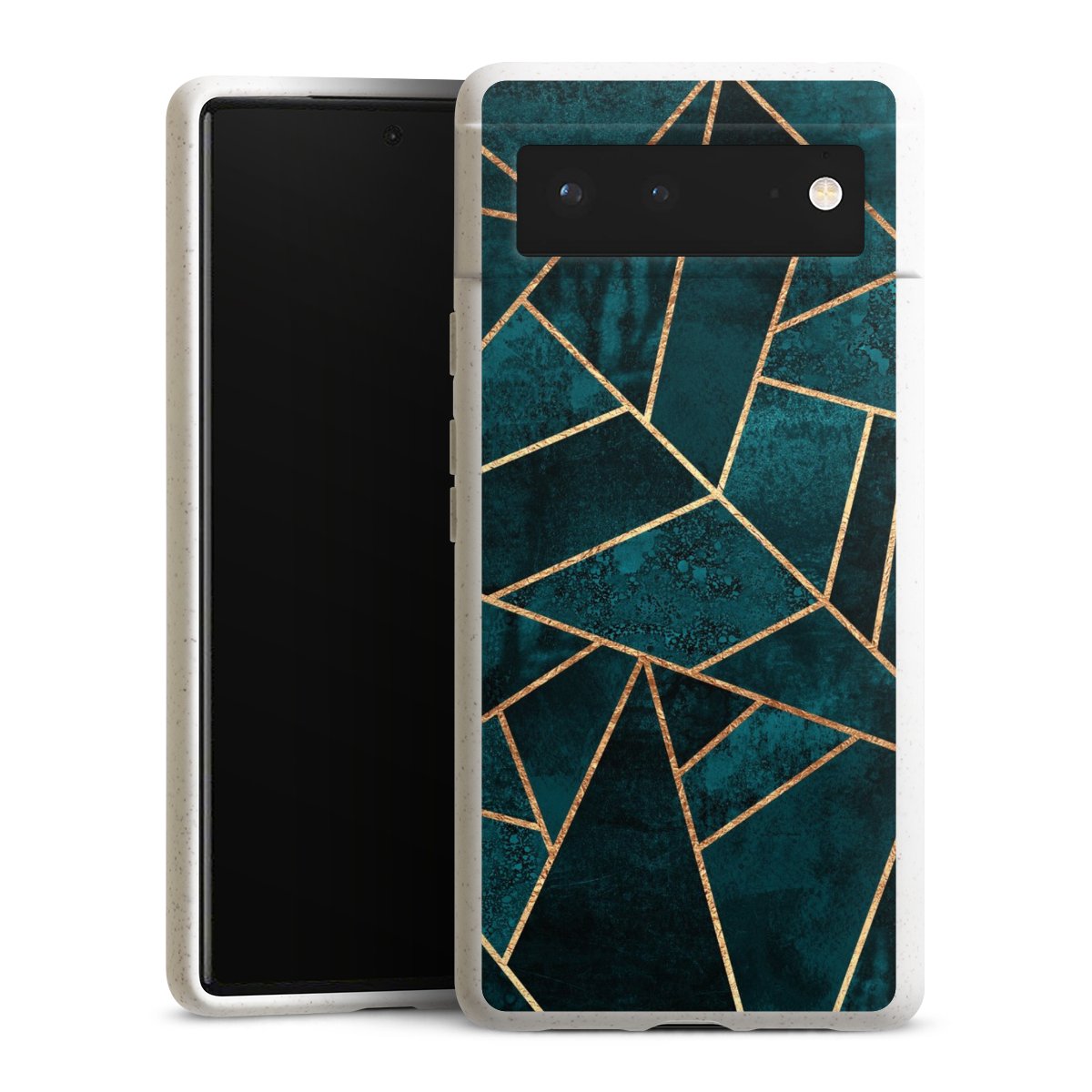 Imprimé or pierre sarcelle profond