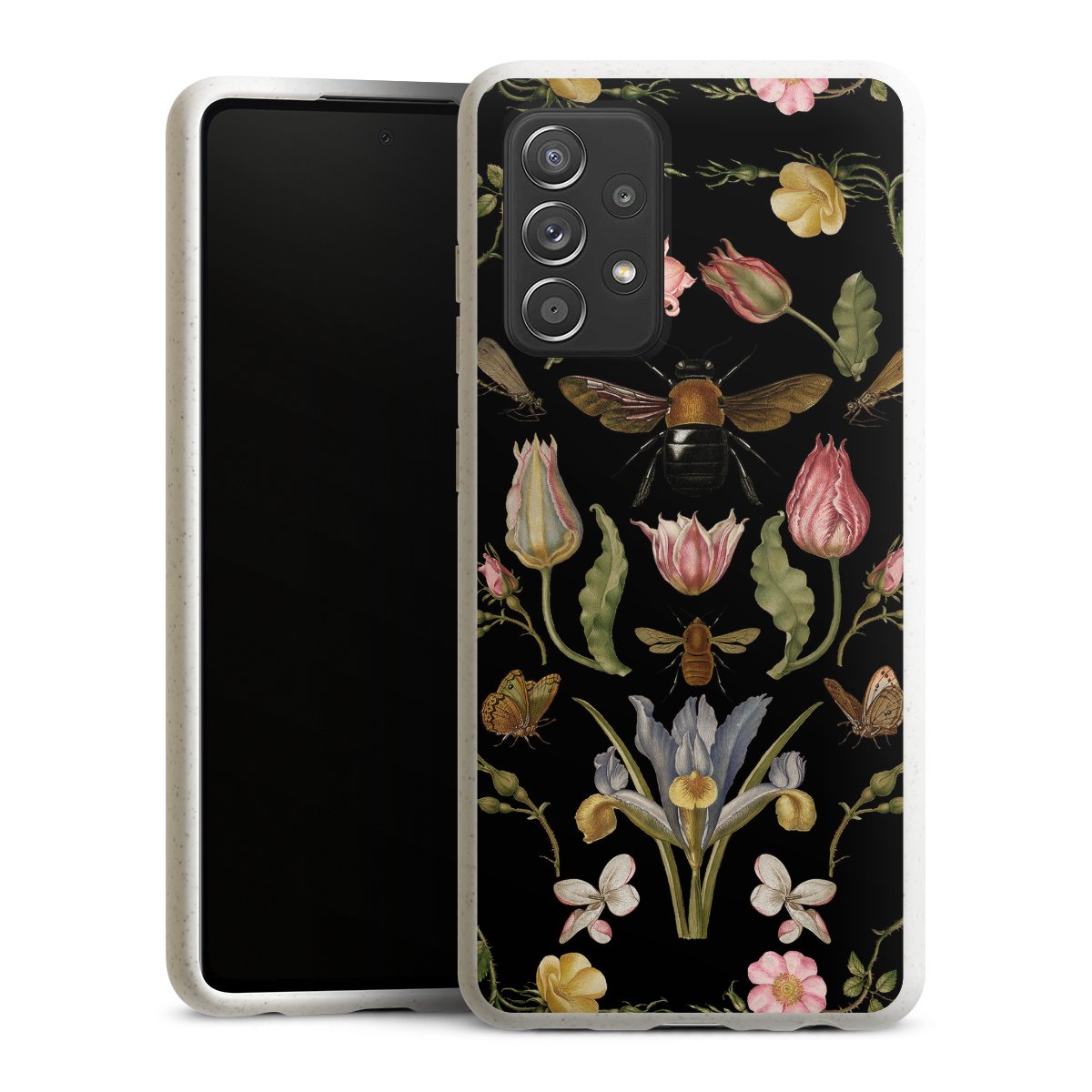 Veldbloemen en Bijen Zwart