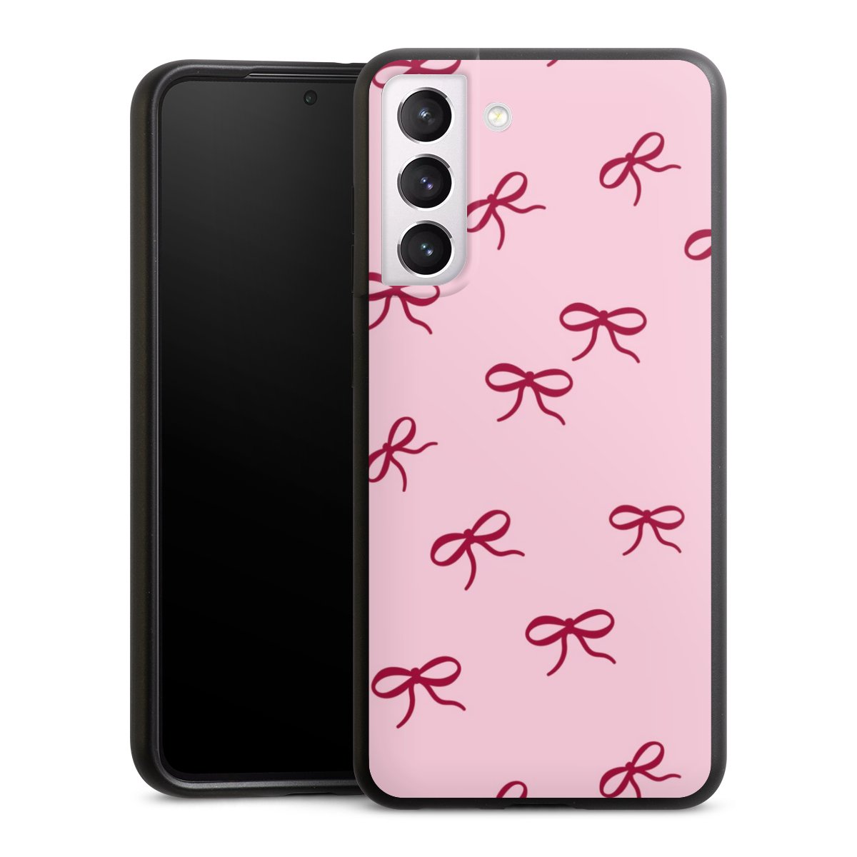 Schleifen Muster Rot Pink