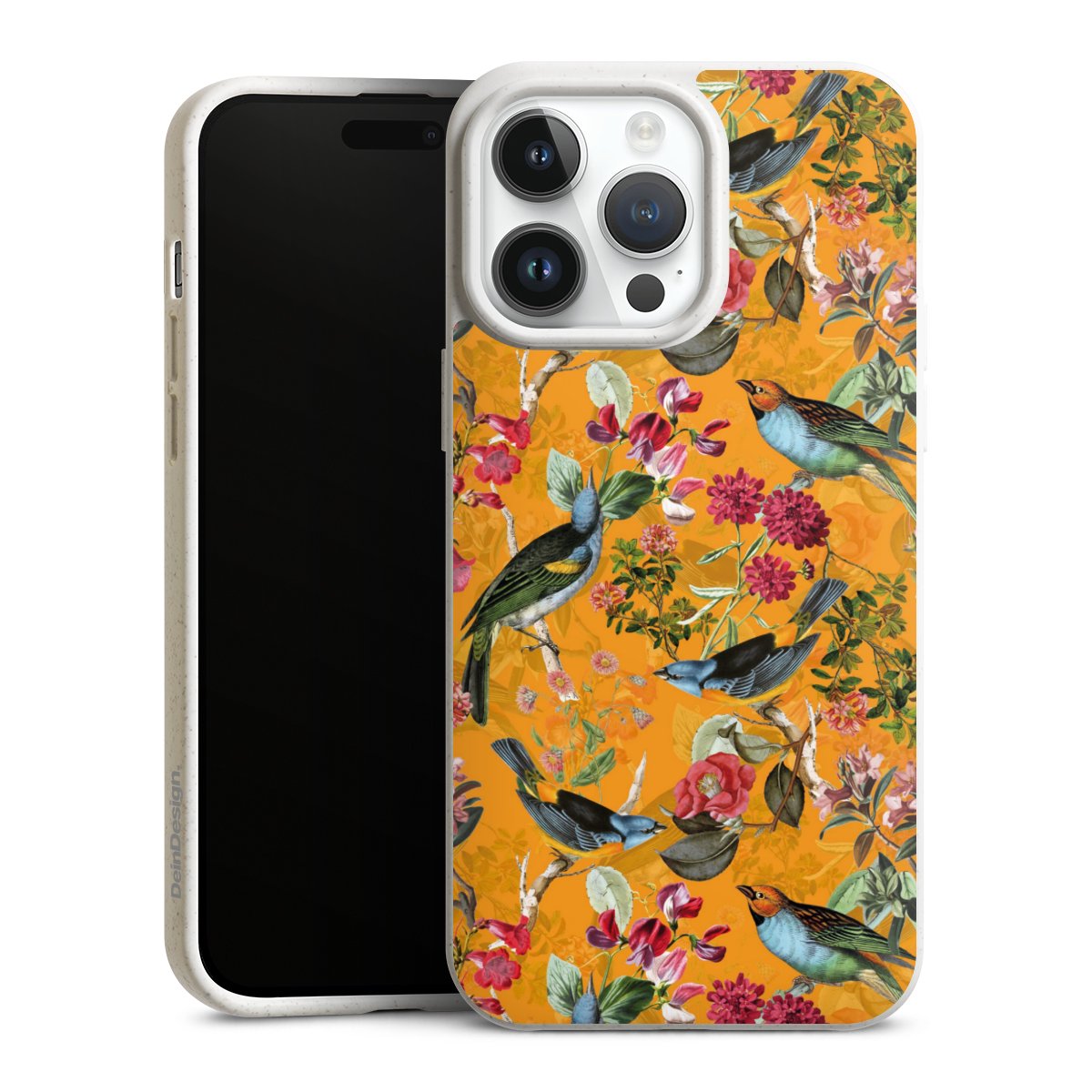 Vogels Bloemen Behang