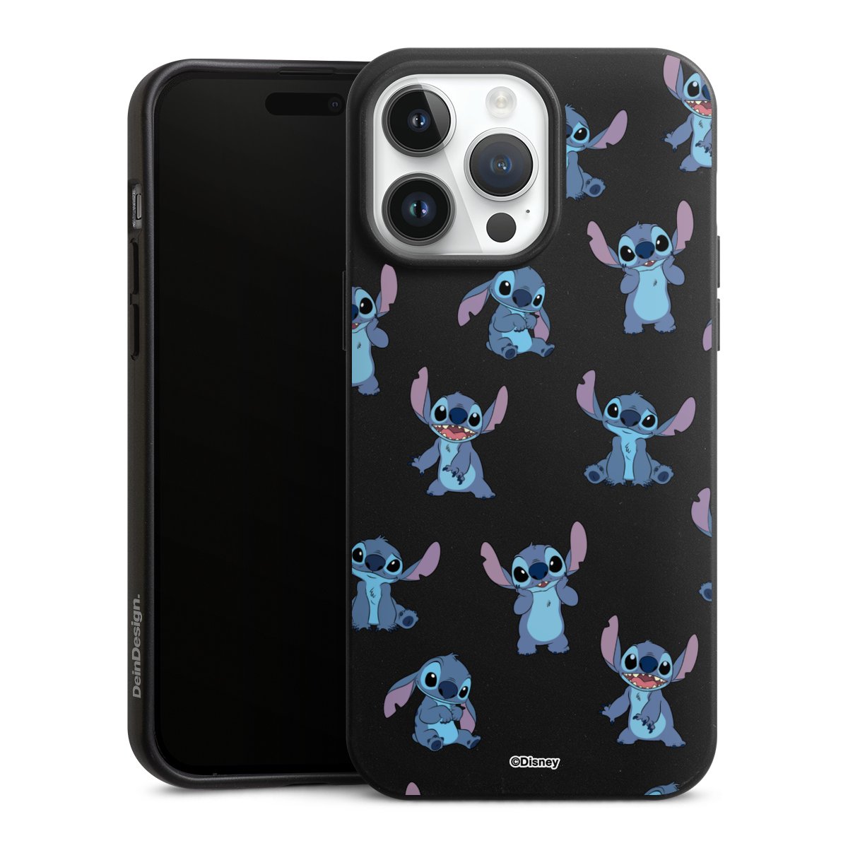 Stitch Faces Pattern Transparent