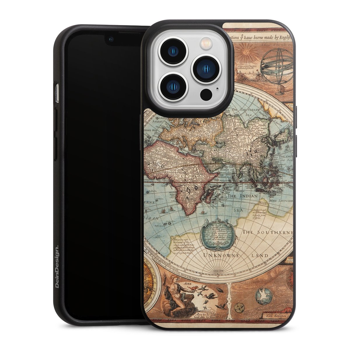Mappa del mondo vintage