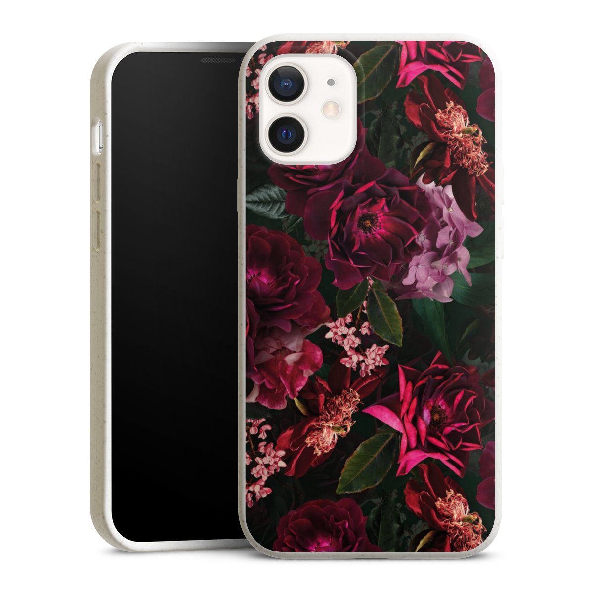 Dunkelrote und rosa Blüten