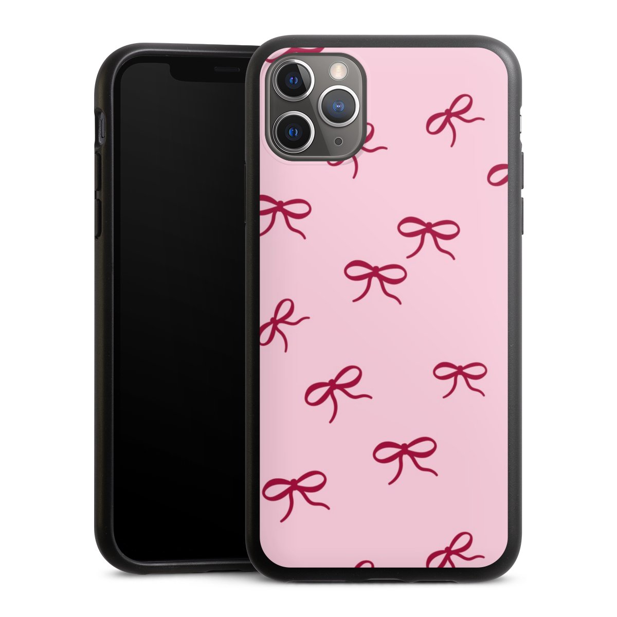 Schleifen Muster Rot Pink