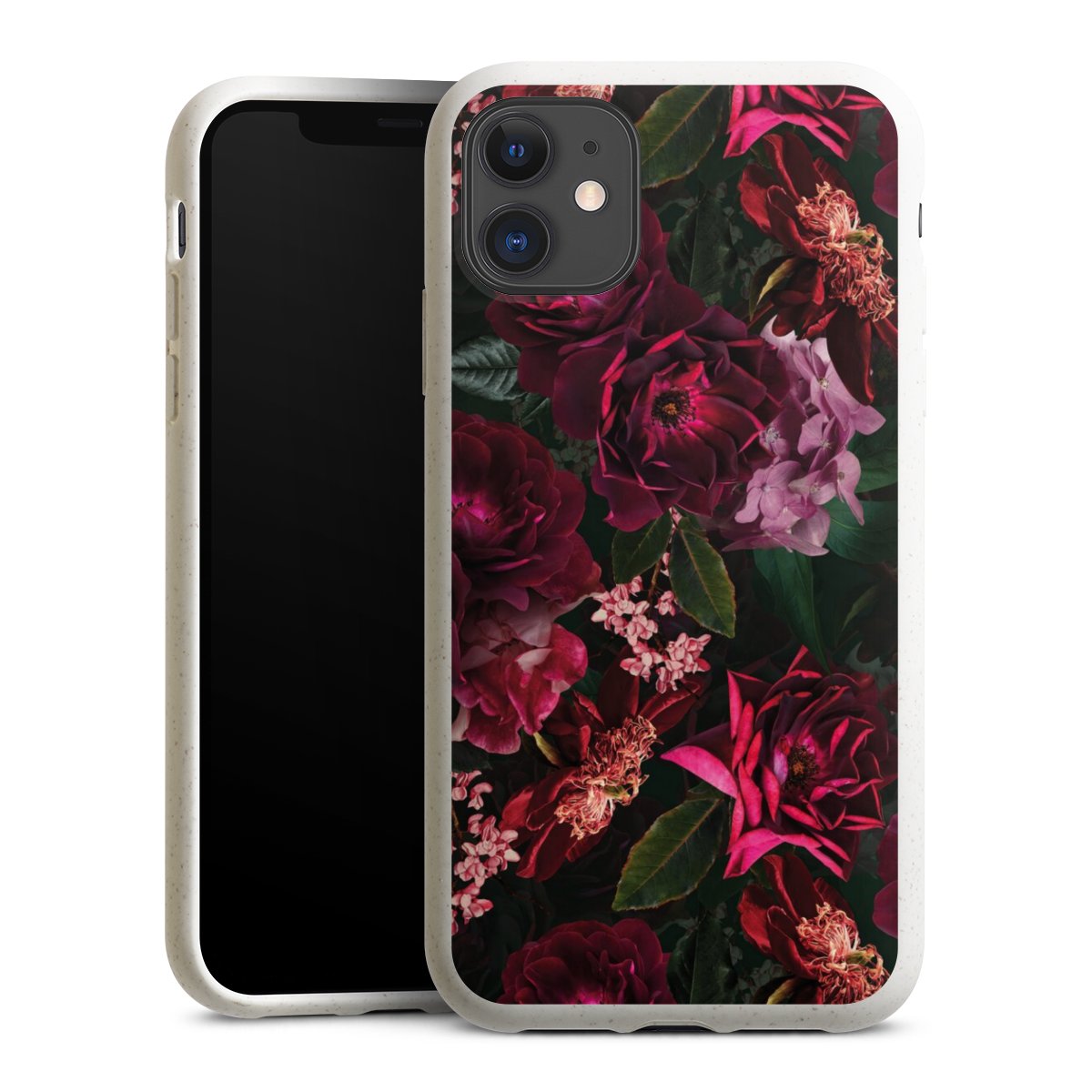 Dunkelrote und rosa Blüten