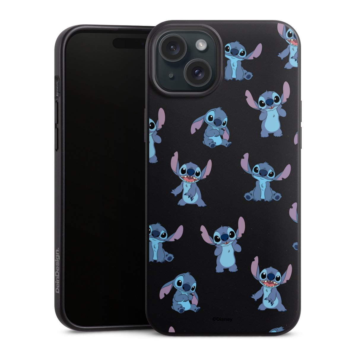 Stitch Faces Pattern Transparent