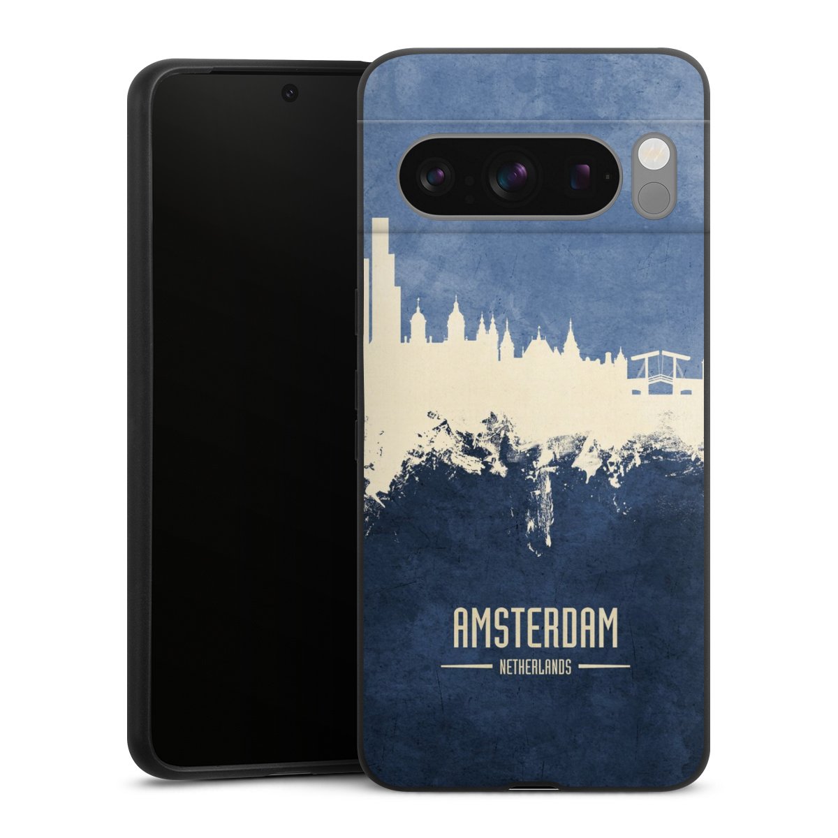 Amsterdam Skyline blauw