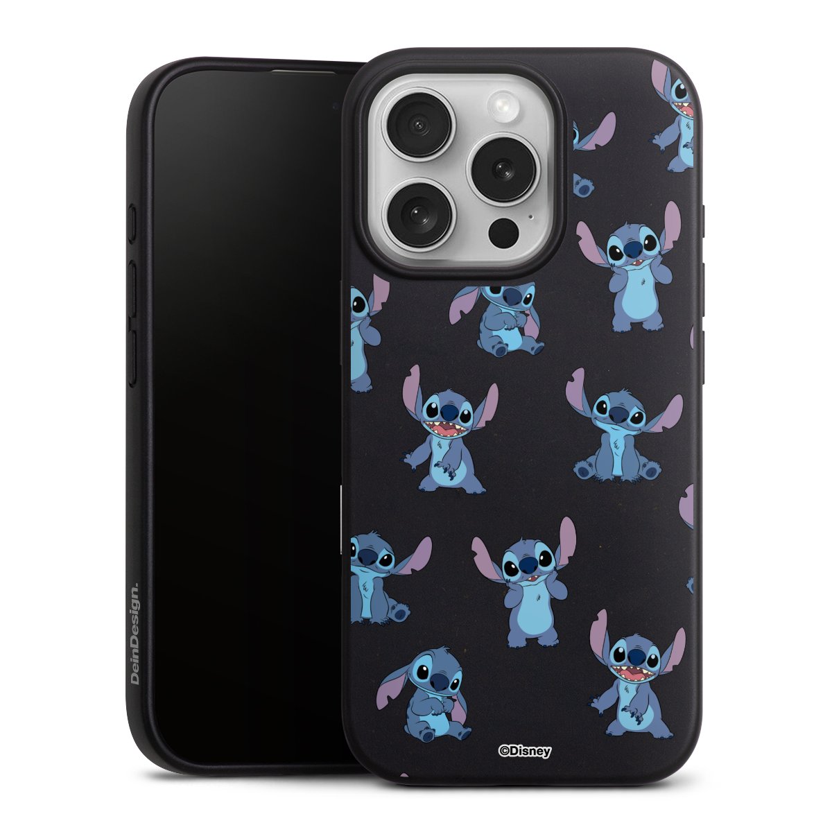 Stitch Faces Pattern Transparent