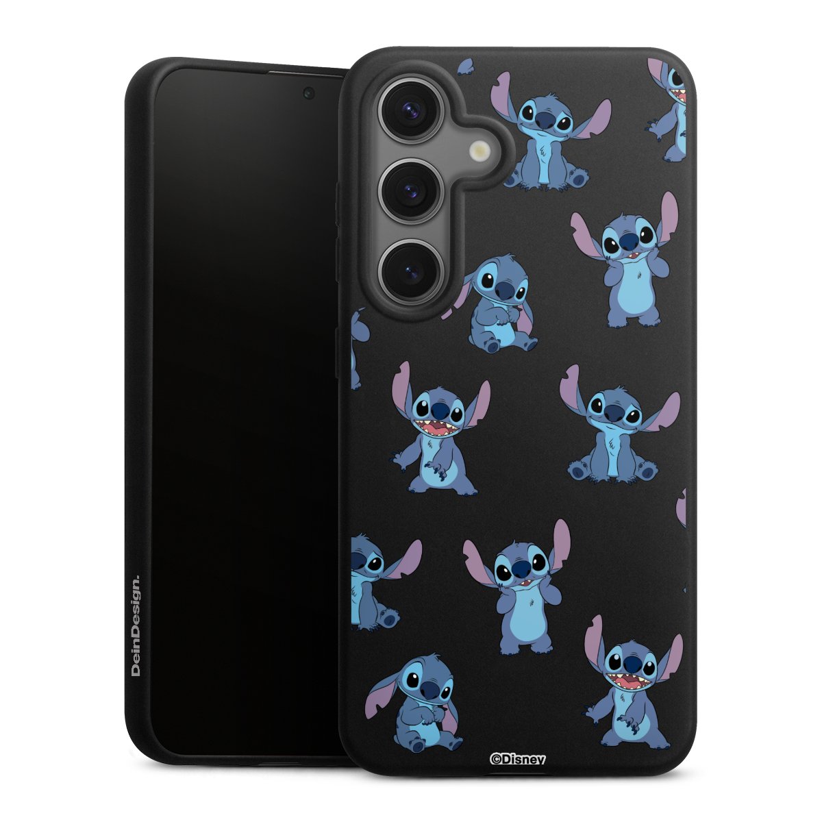 Stitch Faces Pattern Transparent