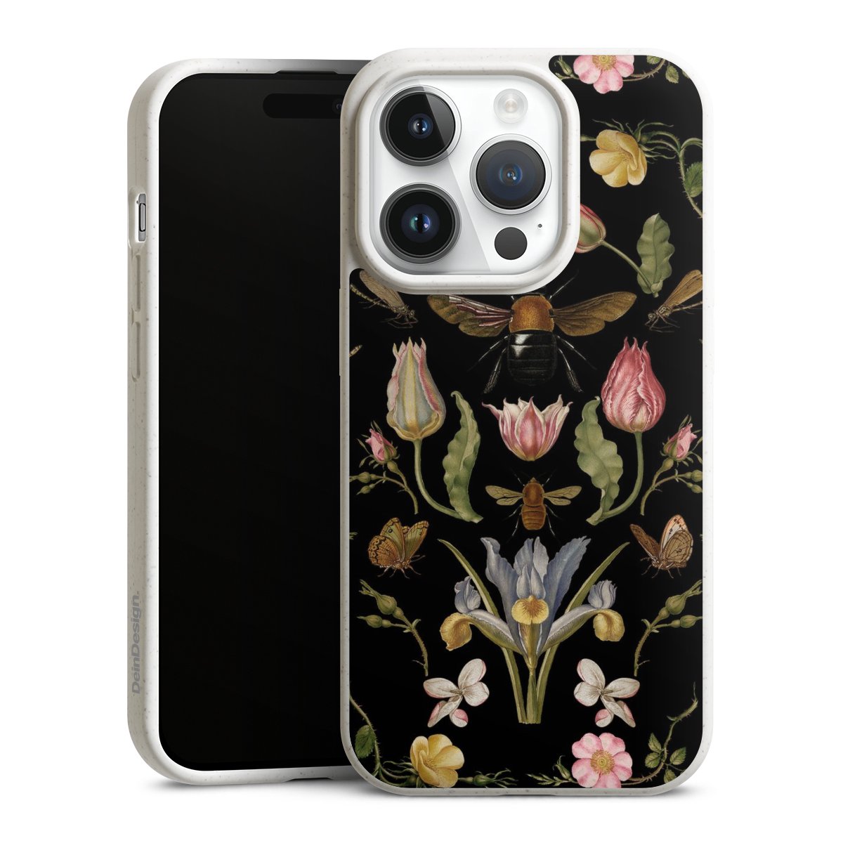 Wildblumen und Biene Schwarz