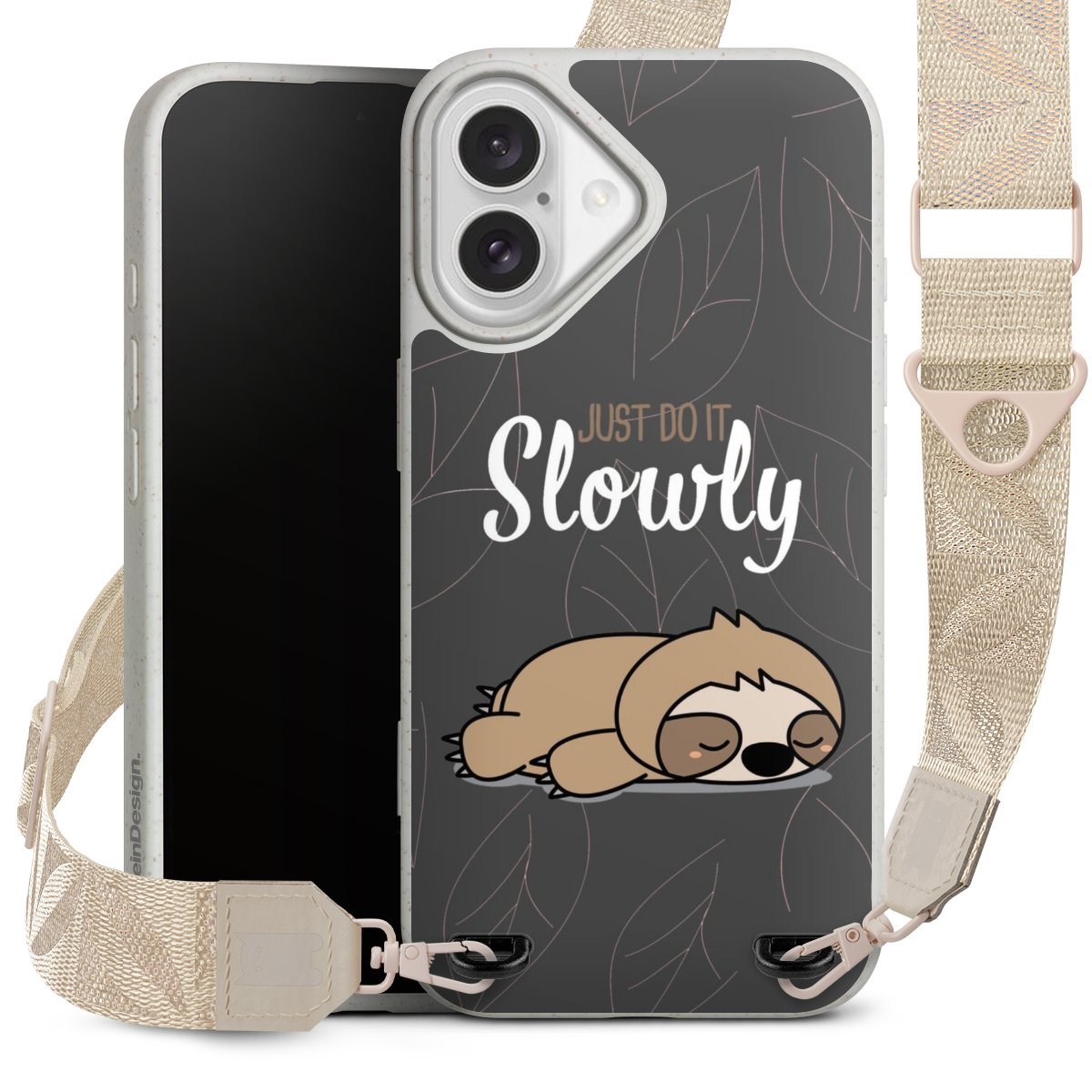 Just Do It Slowly Sloth Grey