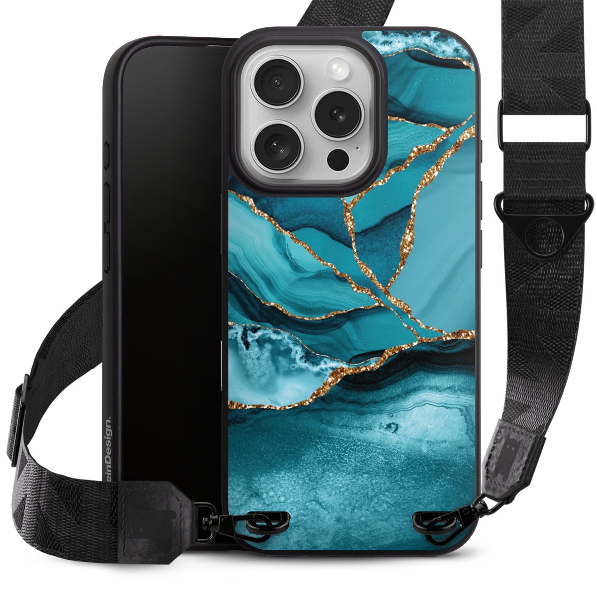 Eisblaue Marmor Landschaft