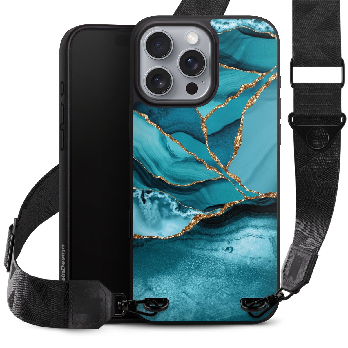 Eisblaue Marmor Landschaft