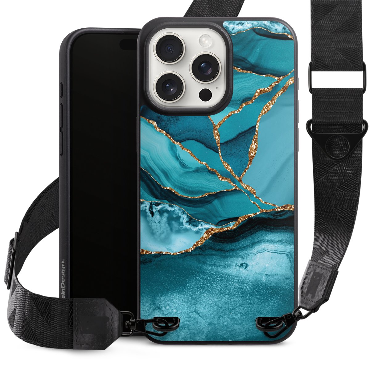 Eisblaue Marmor Landschaft