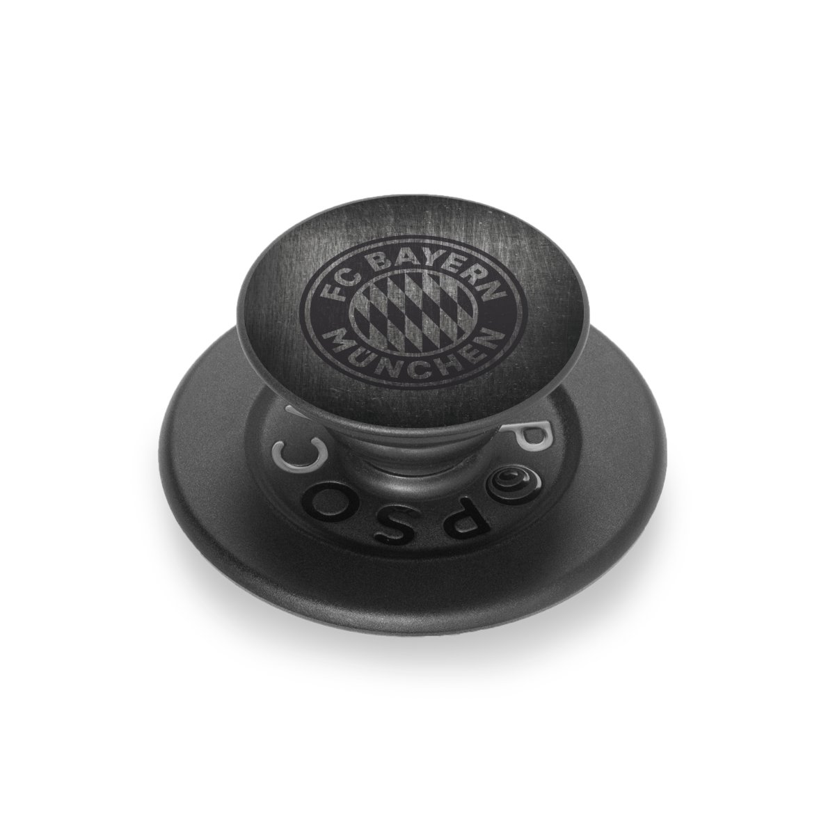 Metaallook FCB-logo eenkleurig