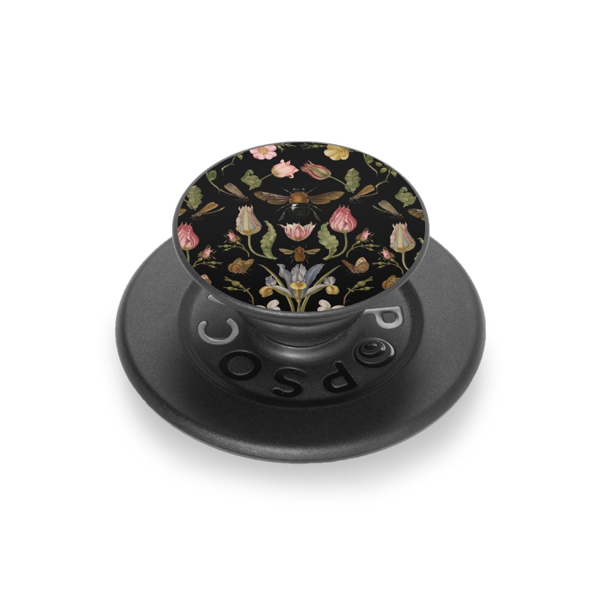 Veldbloemen en Bijen Zwart