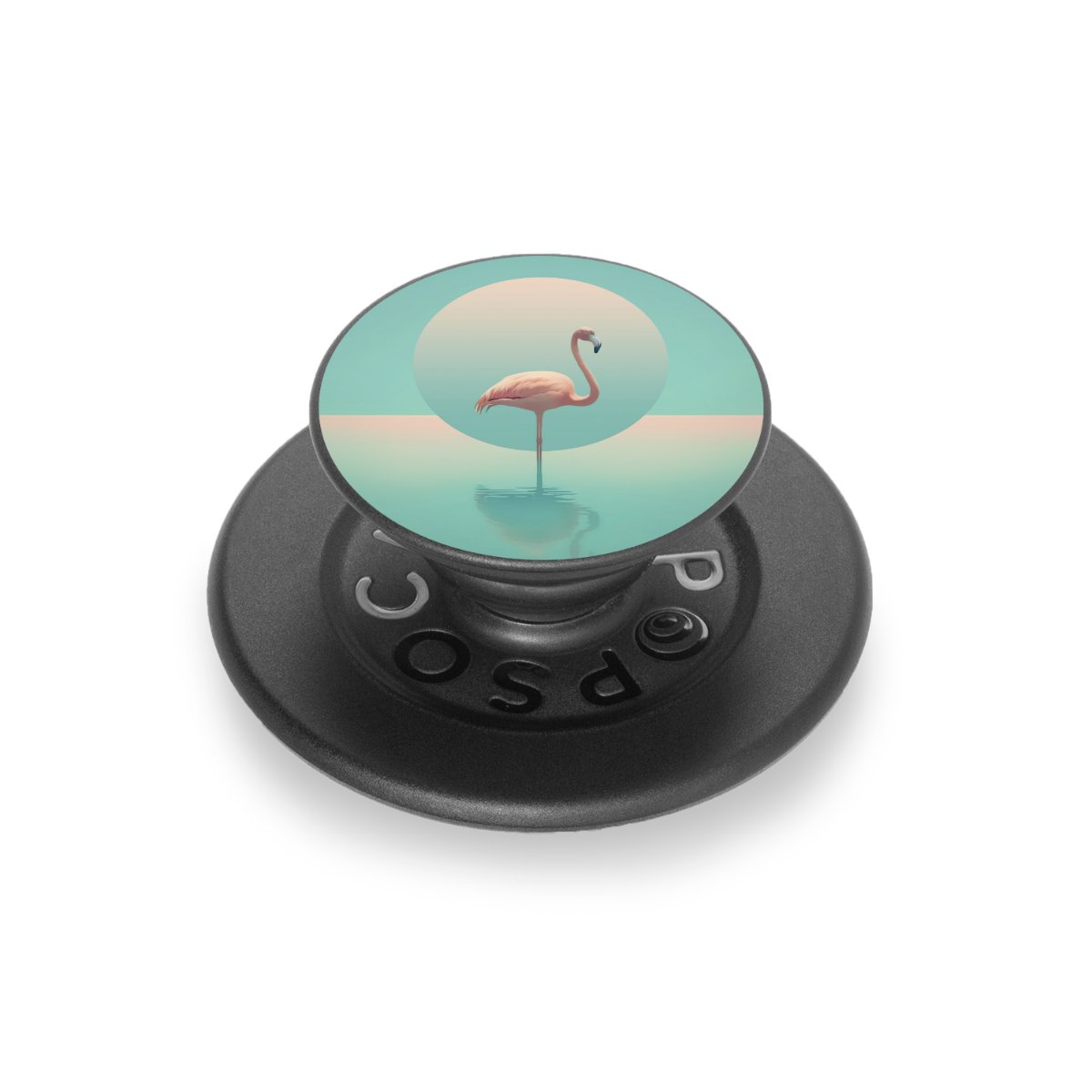 Flamant dans la piscine