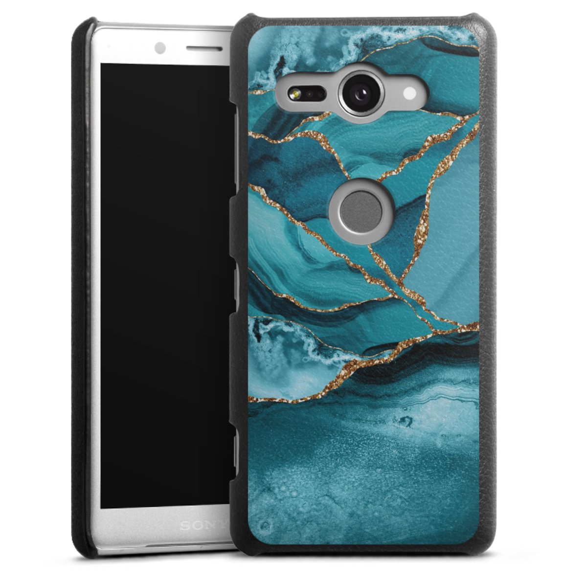 Eisblaue Marmor Landschaft