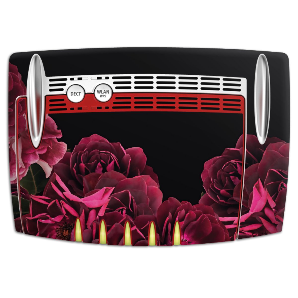 Rose vintage su nero
