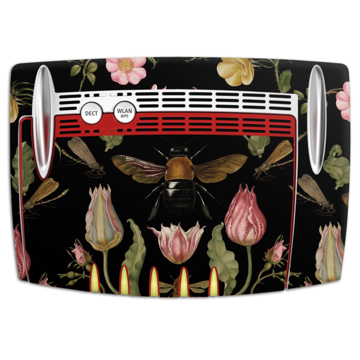 Veldbloemen en Bijen Zwart